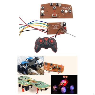 7CH Circuit PCB Transmitter and Receiver Board with Remote Control Radio System for RC Ship, Tank,