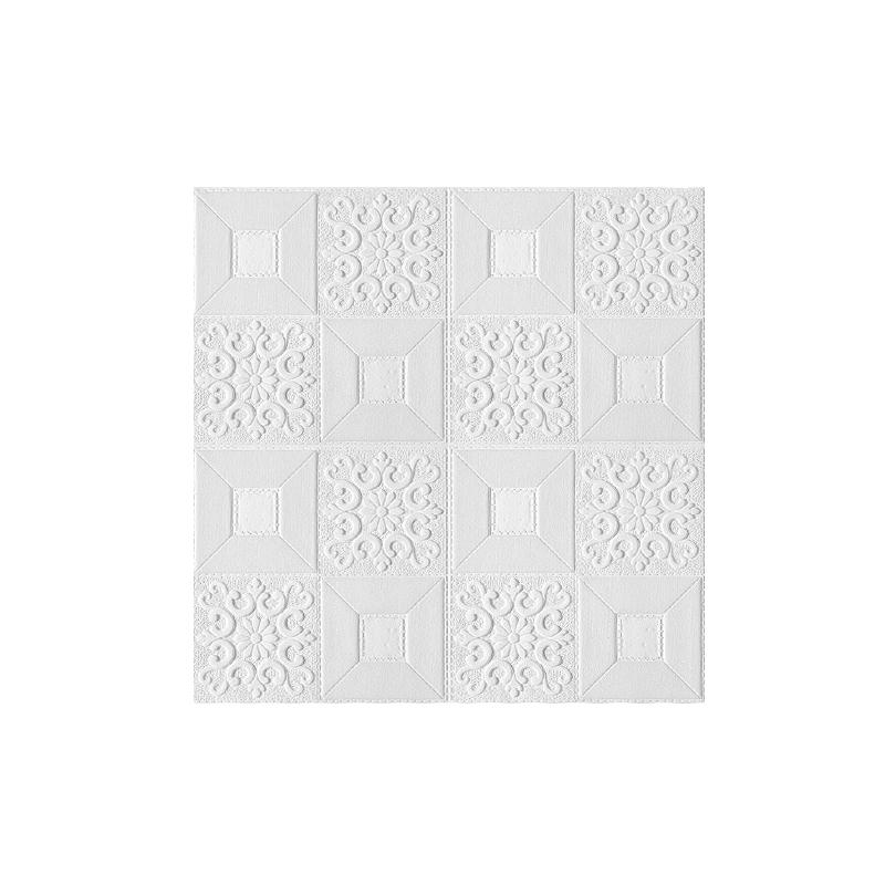 1/5/10ks 70*70cm 3D samolepka na zeď Dekorace stropního panelu Samolepicí pěnová tapeta