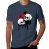 Deadly Pair Skull Hearts Tshirt Moisture Wicking Athletic Tshirt