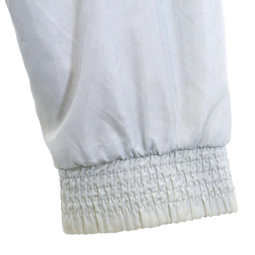 Adidas 80s Vintage Trefoil Logo Nylon Jacket M Silver Hoodie Men's Used