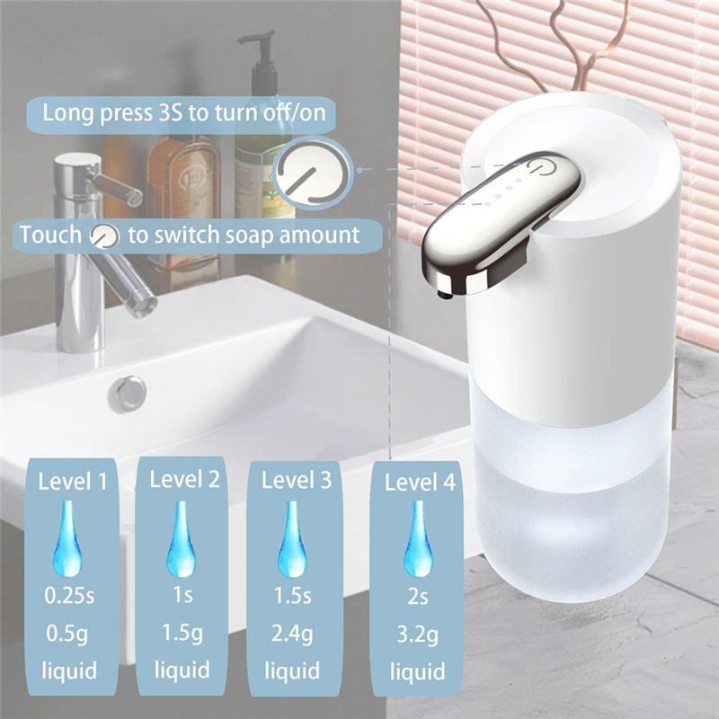 AEE4-Automatic Foaming Soap Dispenser-400Ml Touchless Soap Dispenser Adjustable Sensor Electric Hand Soap Dispenser