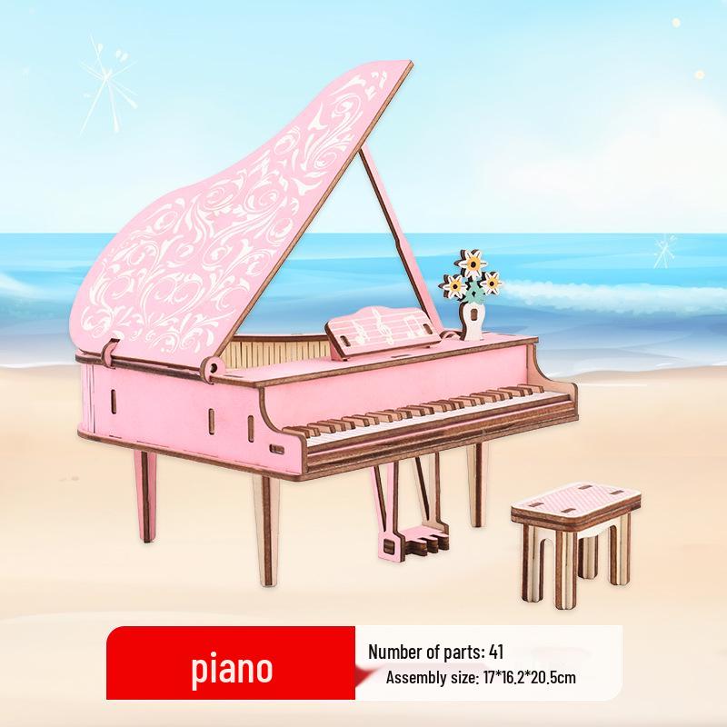 3D Wooden Ferris Wheel Puzzle - Educational DIY Gift for Kids