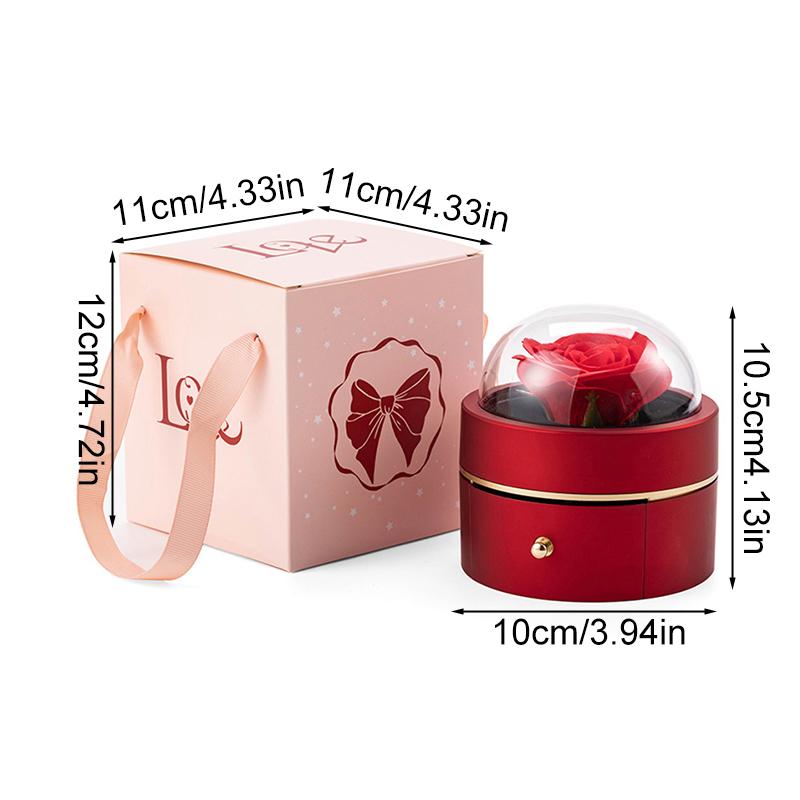 1 Stück Schmuck-Organizer Kreative Geschenkbox Hochzeitsfeier Dekoration Papierseife Blumen Valentinstag Unsterbliche Blume Rose Blume