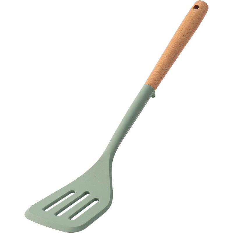 Food-Grade Silicone Cooking Tools: Stirring Spatula & Soup Ladle Set