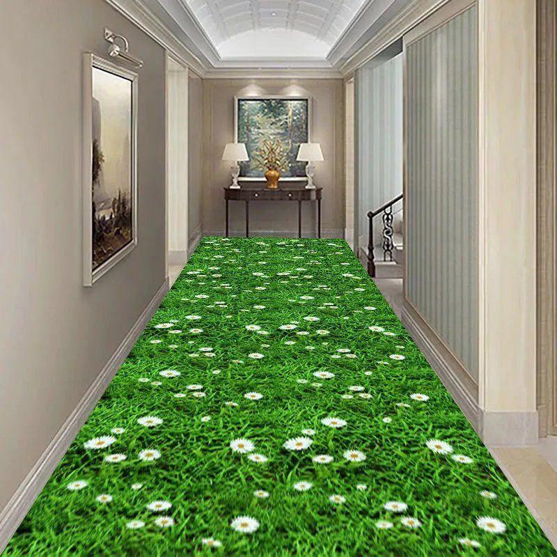 Blume 3D Stereoskopische Landschaft Teppich Rutschfest Verschleiß Wohnzimmer Eingang Schlafzimmer Flur Allgemeine Heimdekoration