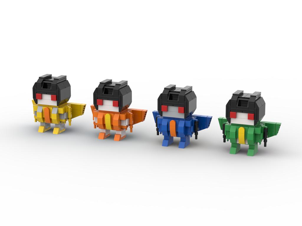 *Transform Auto Robot Brickheadz * Star Scream Jazz Prime DIY Enlighten MOC Block Brick set,Compatible With