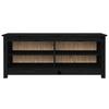 Vidaxl Szafka Na Buty, Czarna, 110X38X45,5 Cm, Drewno Sosnowe