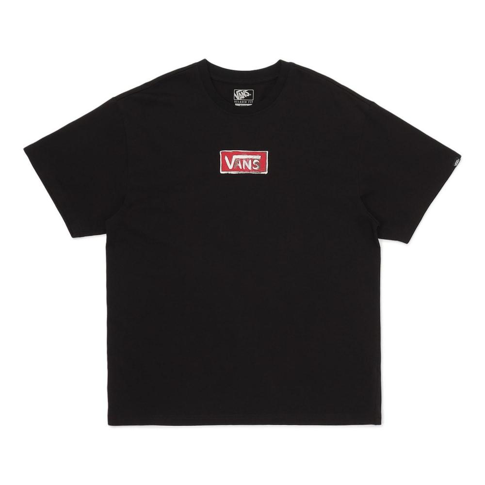 Vans Футболка с коротким рукавом Paint Ss Tee Vn000tkrblk Черная M