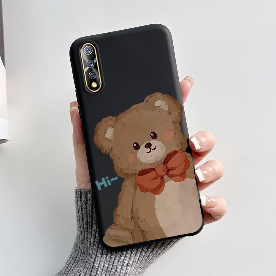 For vivo S1 Case 1907 V1913A Phone Cover Cute Rabbit Panda Shockproof Bumper For Vivo V17 Neo Fundas For Vivo Z5 IQ00 855 Coque