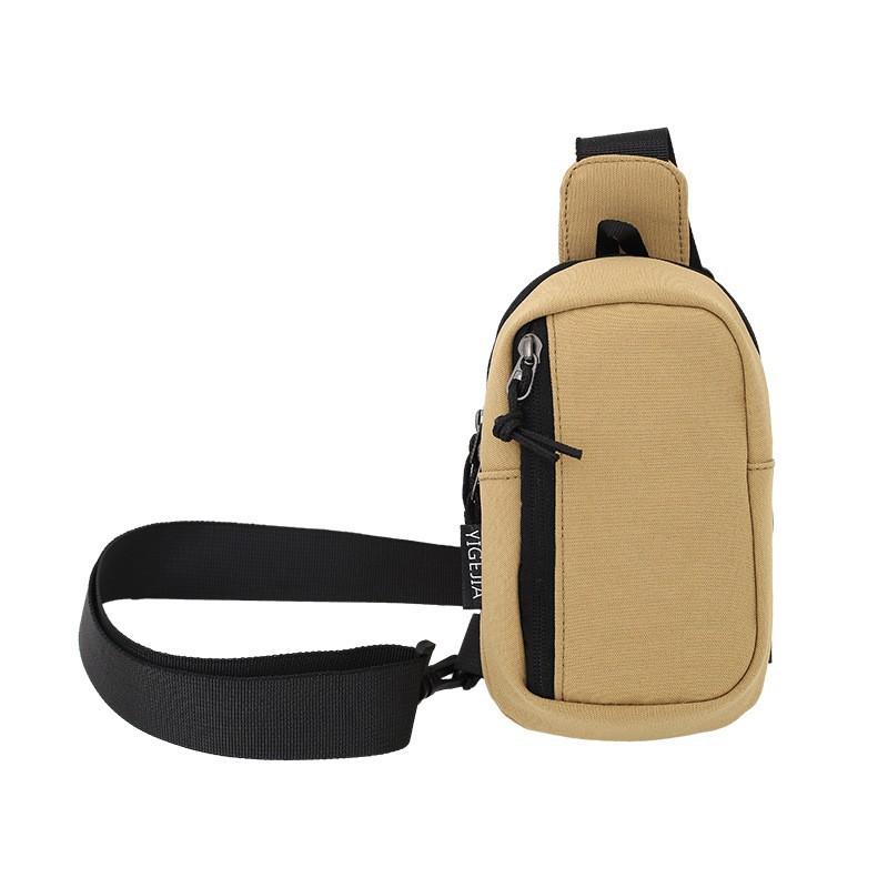 2025 New Chest Bag Pure Color Casual Trendy One-shoulder Cross-shoulder Backpack Men's Women's Mobile Phones Change Keys