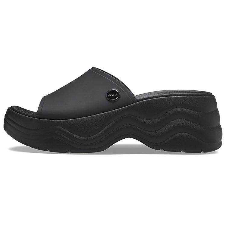 (WMNS) Crocs Skyline Slide Sandals Black Women s 208182-001 EU 39-40