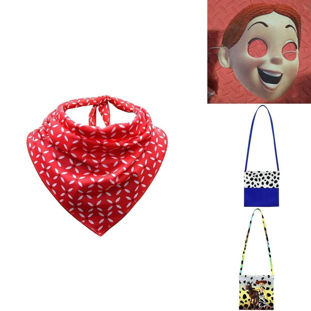 Toy Story 4 Woody Tsui Kids' Cosplay Set Including Hat Mask Scarf And Shoulder Bag