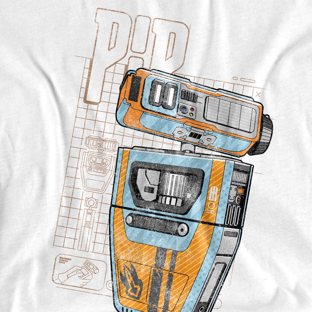 Star Wars: The Acolyte Unisex Adult Pip Droid Blueprint T-Shirt