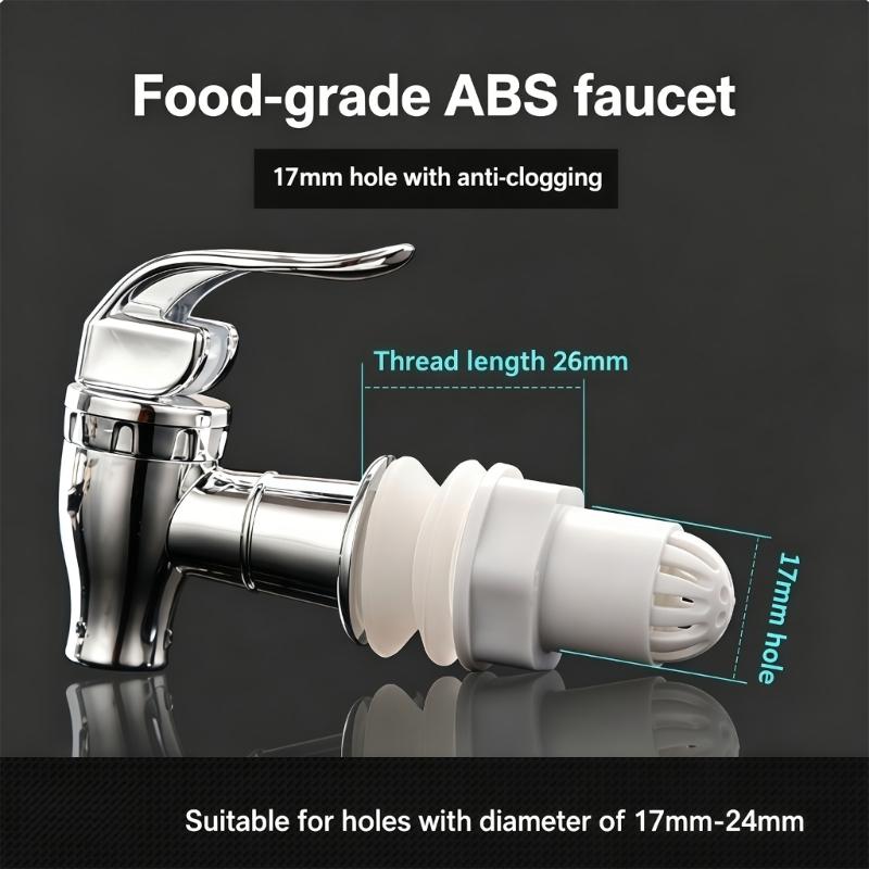 Complete 8Pcs Brewing Tap Set With Lock Nut And Extra Sealing Tape For Secure Installation On Various Container