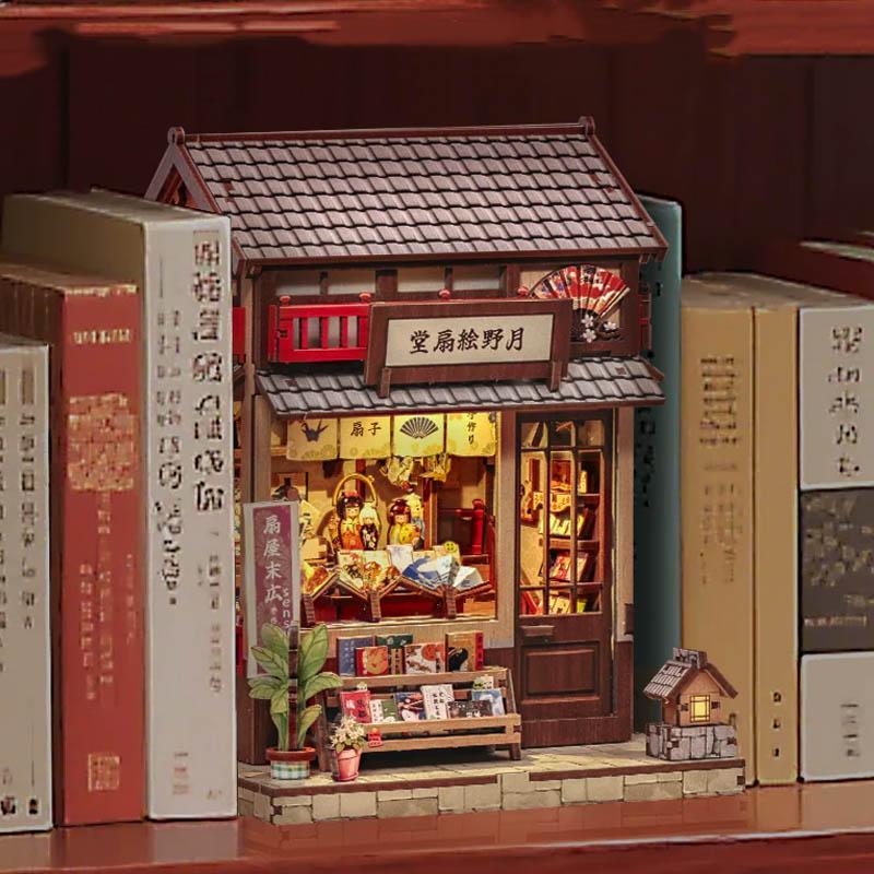 Miniature House Book Nook - Japanese Sensu*