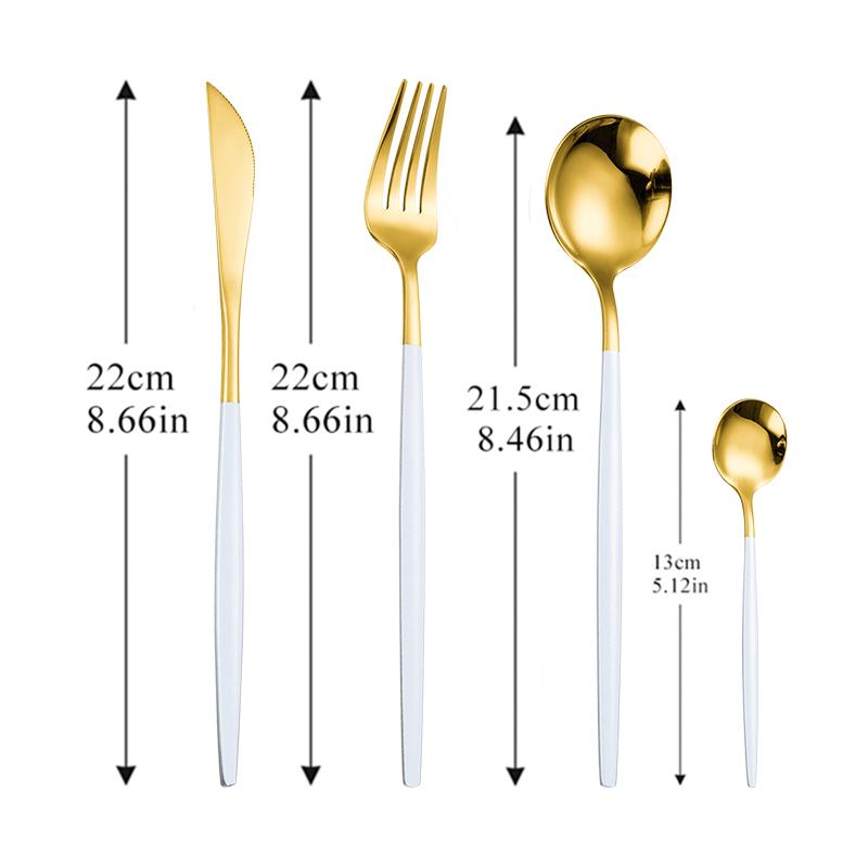 Geschirr Regenbogen Besteck Besteck Set 304 Edelstahl Gabel Löffel Messer Luxus Besteck Home Küche Geschirr Drop Ship