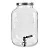 ZISIZ Glass Cold Drink Dispenser with Tap