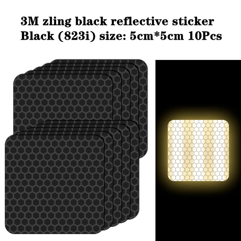 Černé kolo obočí reflexní samolepky na auto zakrývající samolepky na škrábance černý neviditelný dekorativní reflektor