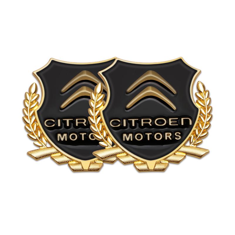 3D Metal Logo Badge Car Styling Stickers Decoration Decal For Citroen C1 C2 C3 Vts C4 Saxo C4L C5 C6 C8 Xsara Picasso Berlingo