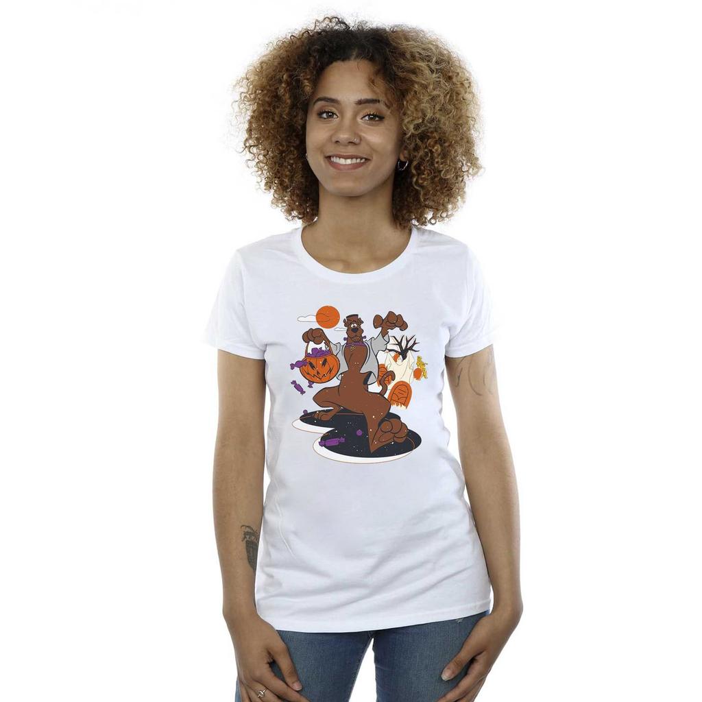 Scooby Doo Womens/Ladies Jack-o-Lantern Cotton Boyfriend T-Shirt