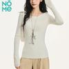 NOMe Women's U-Neck Slim Fit Long Sleeve Knit Base Layer