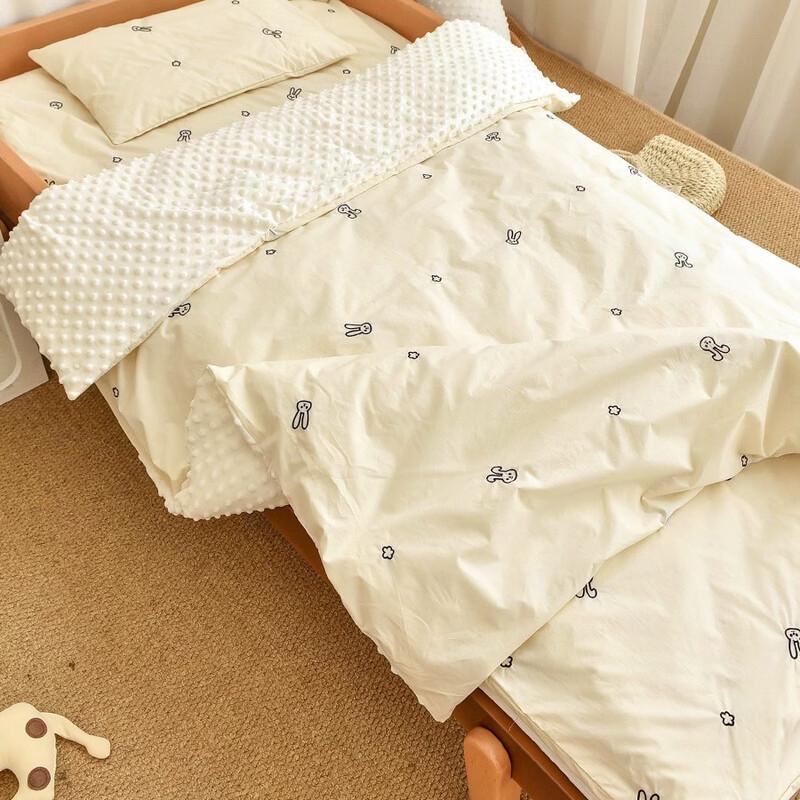 Huangu Cartoon Rabbit Kids 6-Piece Cotton Bedding Set