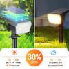 Solar-powered Outdoor Garden Lights with Light Sensor, 59 High-brightness LEDs, Automatic Onoff, IP66 Waterproof, 1800mAh Battery, Warm White Light,