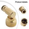 Brass Hose Adapter 3/4 BSPF Threaded Tap Connector 90 Degree Nipple Quick Connect Garden Hose Fittings For Watering Irrigation
