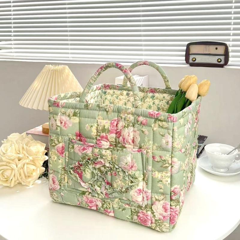 Portable Fabric Storage Basket with Sturdy Handles Foldable Laundry Organizers Fabric Storage Basket for Household Use