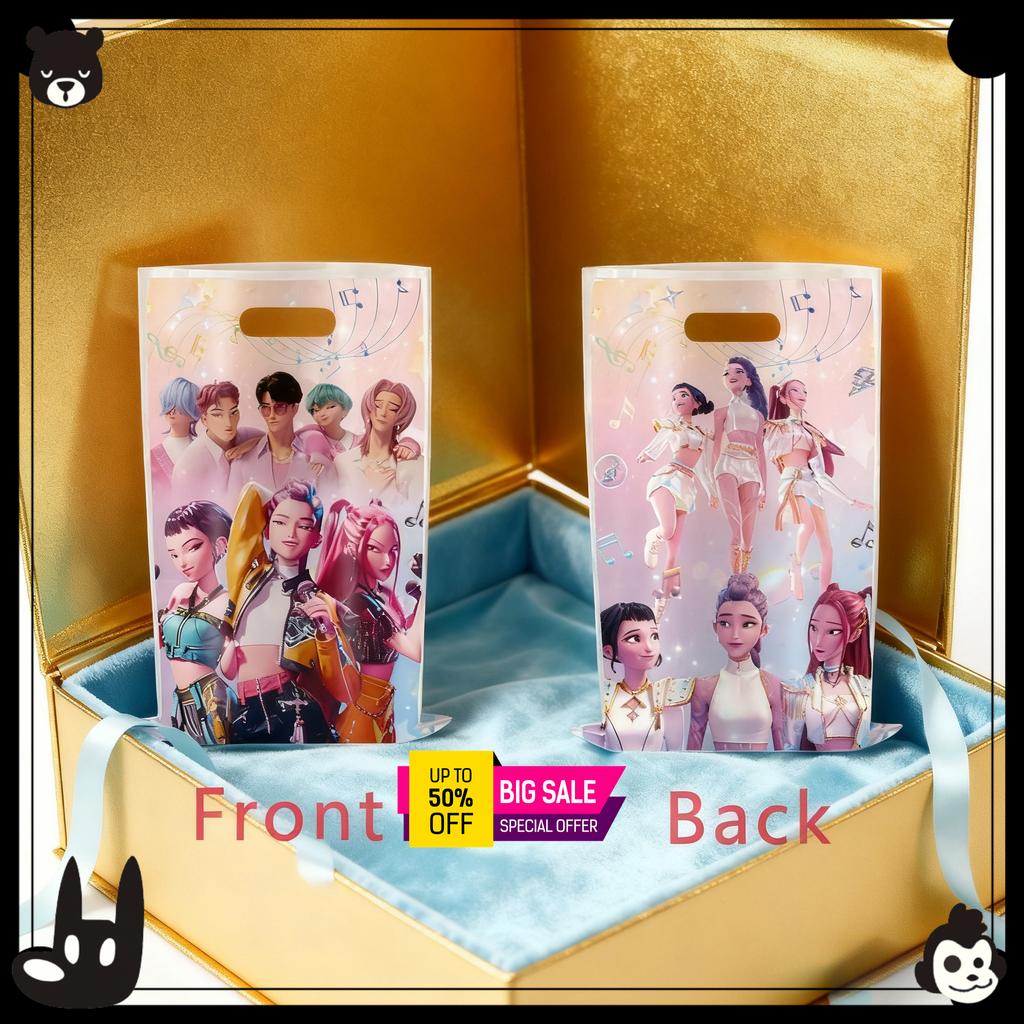 Kpop Dämonenjäger Party Geschenktüte, Huntrix Saga Goodie Geschenktüten für Kinder, Geburtstagsfeier, Piñata, Schulgeschenke,