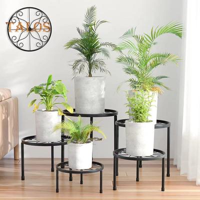 5-teiliges Pflanzenregal aus Metall, stabile Konstruktion, hohe Stabilität, rostfrei, stark belastbar, für den Innenbereich, Bodenpflanzenhalter, Blumentopfregal