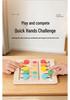Wooden Color Matching & Sorting Board Game for Two Players - Parent-Child Interactive Educational Toy