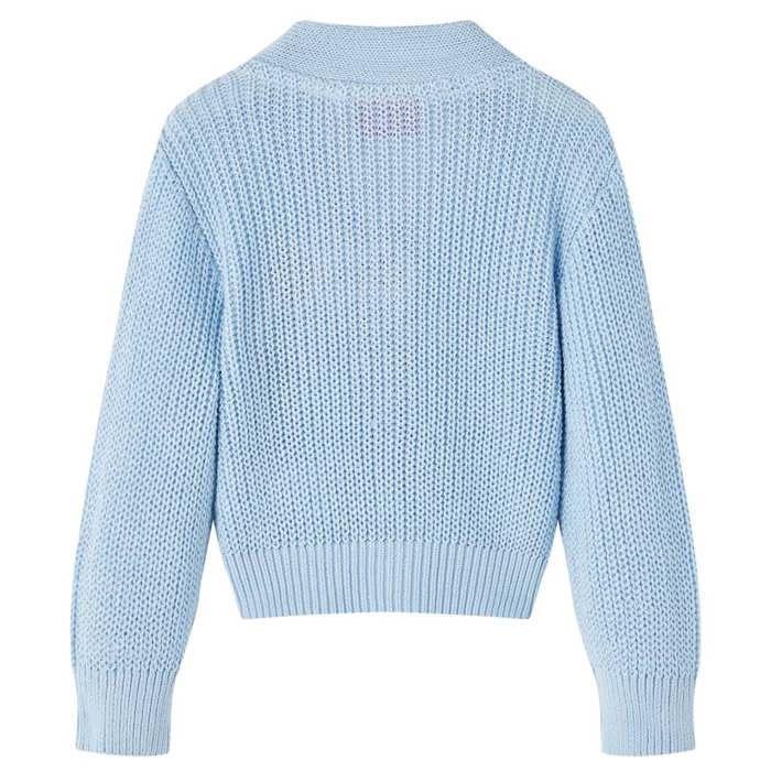 Knitted Blue Cardigan for Children 5 Sizes Available