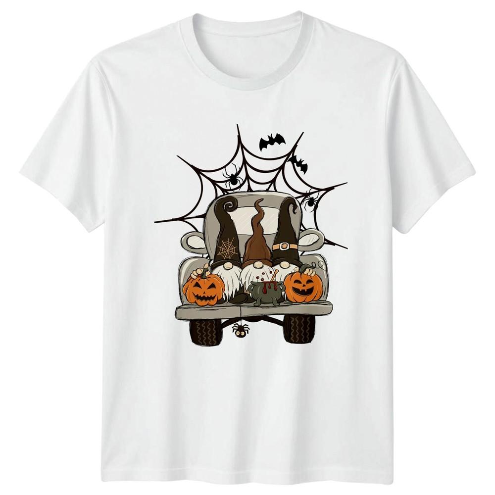 Gnomes Driving Halloween Unisexs TShirt Halloween S