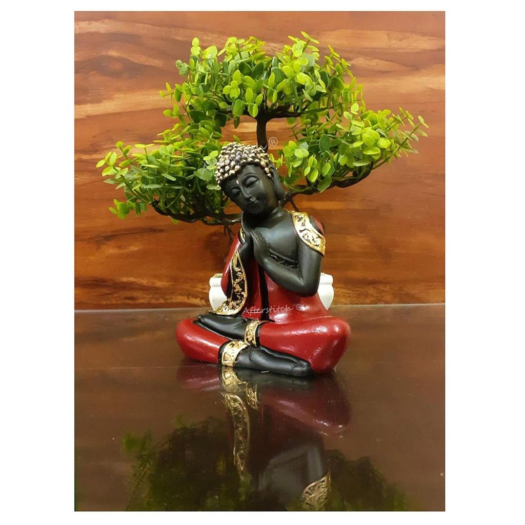 Gautama Buddha-statyer för vardagsrum Heminredning Buddha-idoler Prydnadsfigur för trädgårdsfontän