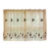 Short Curtain Polyester Cafe Curtain Window Covering Privacy Sun Protection For Kitchen Coffee Shop Easy Installation