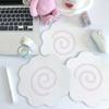 1PC Simple and Cute Soft Mouse Pad, Fish Cake Pattern, Mouse Pad, Student Desktop Decoration Pad, Suitable for Back To School
