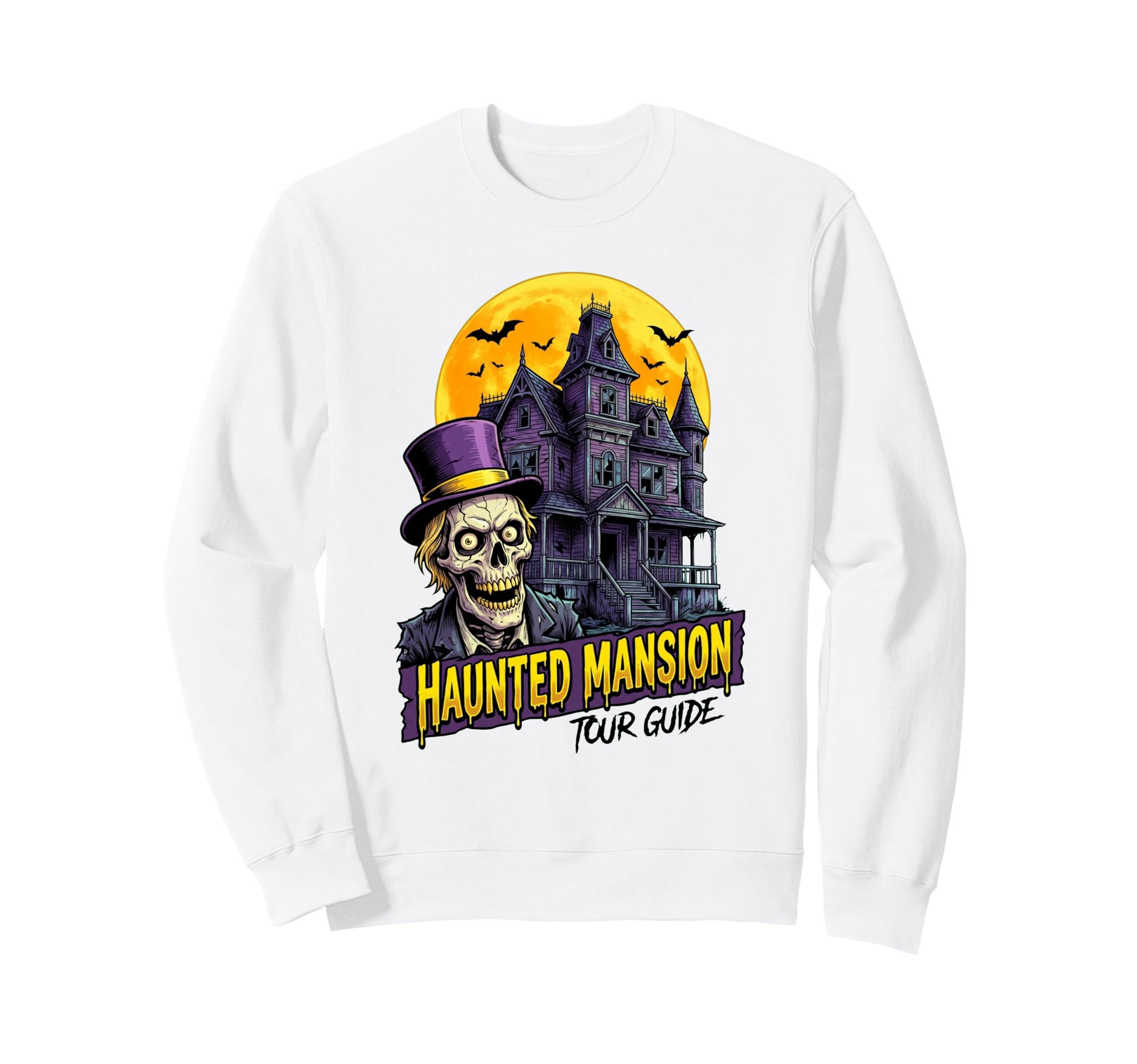 

Halloween Haunted Mansion Tour Guide Carnival Fashion Sweatshirt