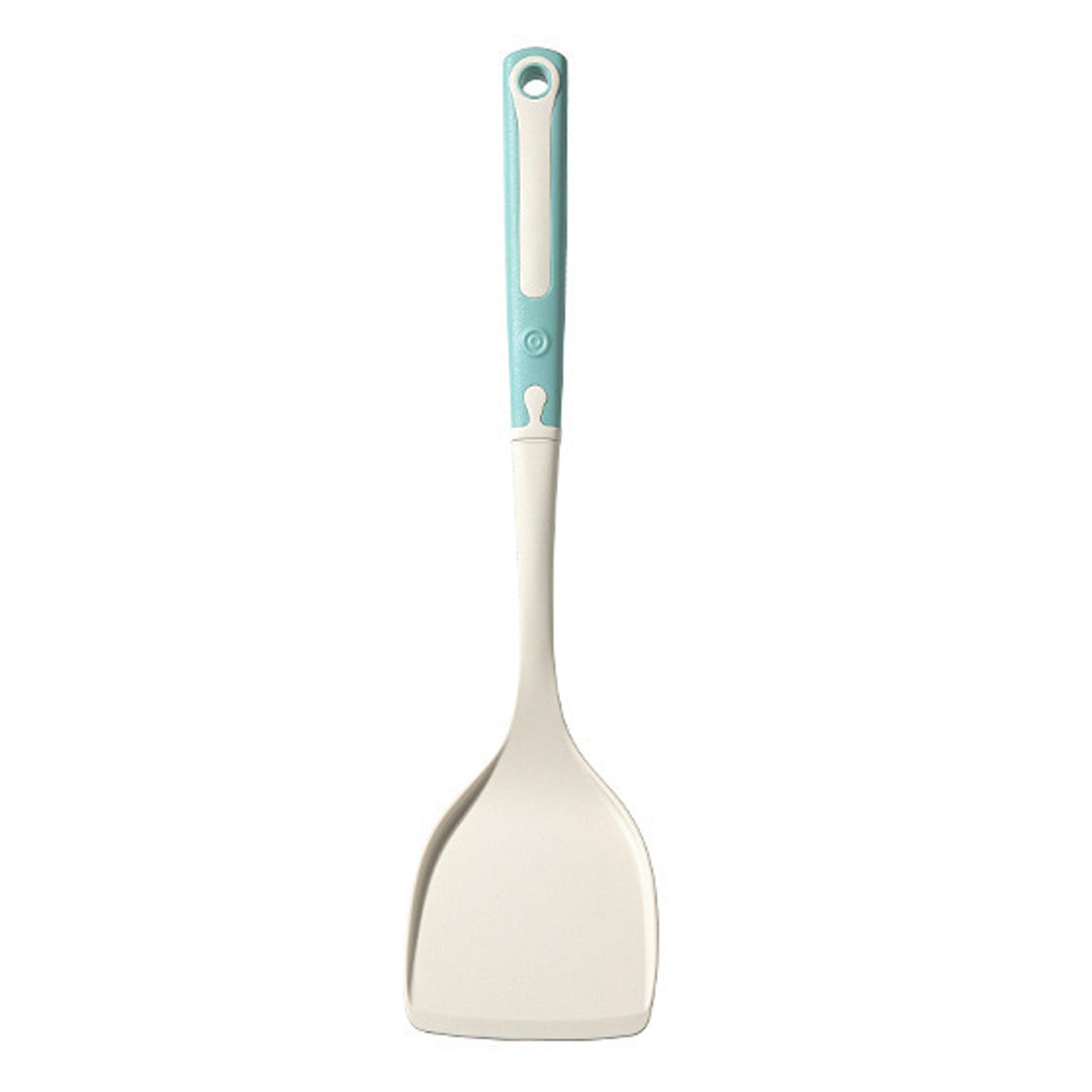 Легко моющаяся силиконовая лопатка/Половник/Дуршлаг Термостойкая кухонная утварь для домашней кухни Soup Spoon синий