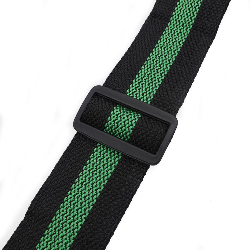 Durable Adjustable Nylon Vintage Stripes Acoustic Electric Guitar Strap Woven Fabrics Ends Strap