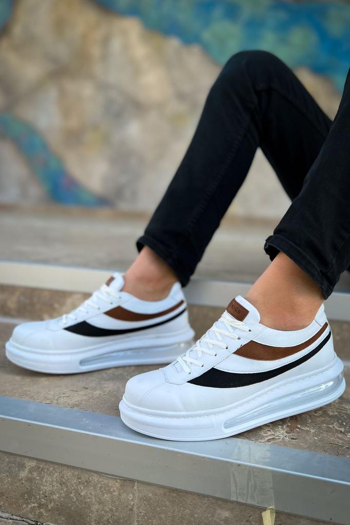 Chekich H Nuova Collezione CH172 Ariosa Scarpa Uomo Bianco Nero Marrone Tan