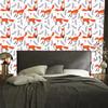 Foxes with berries wallpaper for living room and bedroom 50x1000