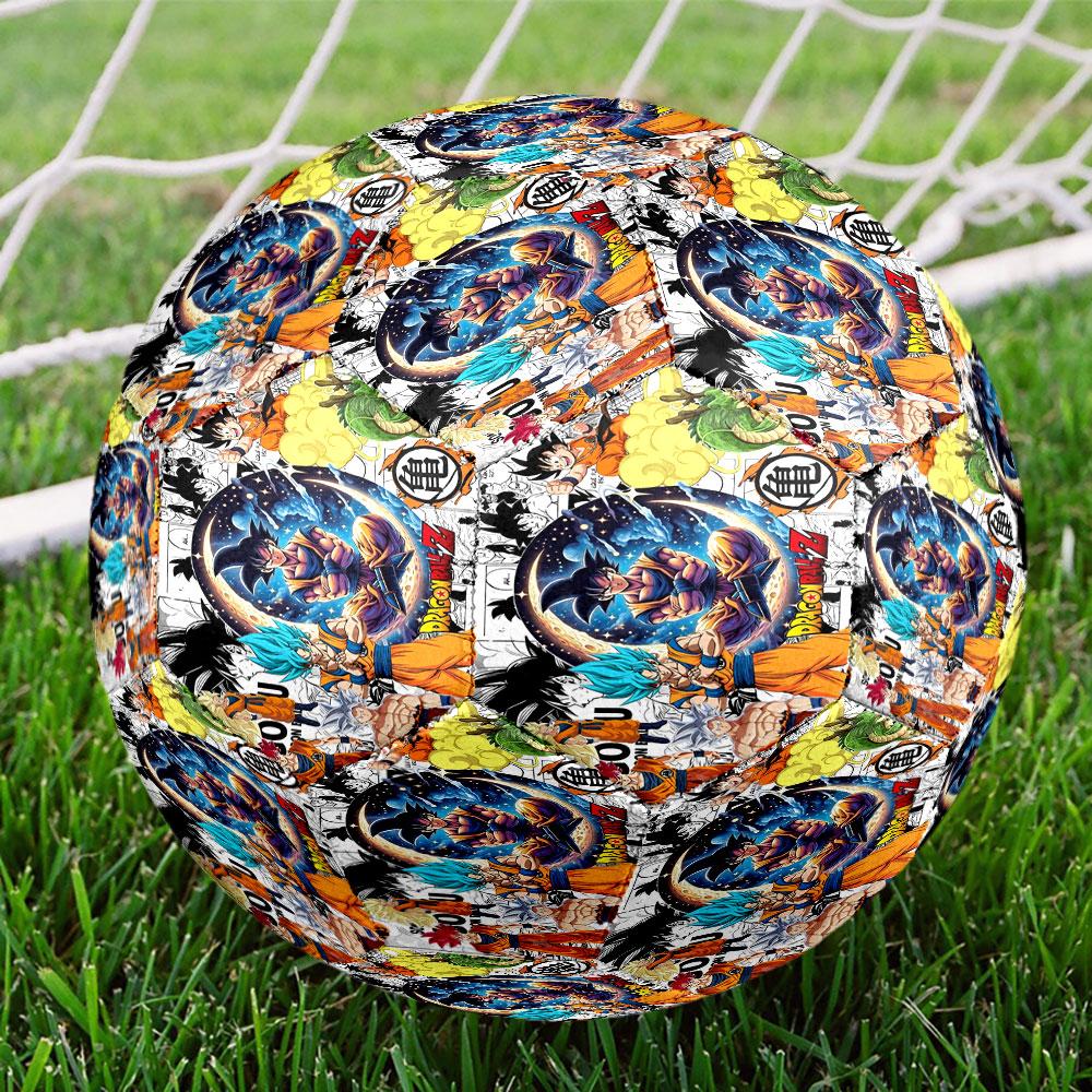 DRAGON BALL Print Size 5 Soccer Ball, Standard Match Football for Sports Game and Team Practice, Ideal Gift for Soccer Fans