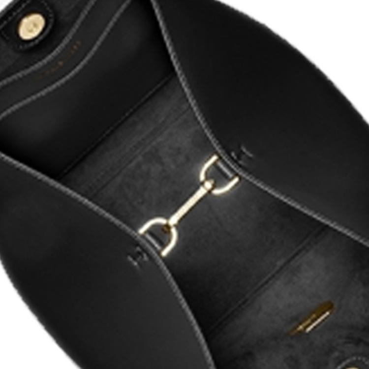 Geantă Tote Nouă MICHAEL KORS din Piele Artificială, Geantă de Cumpărături, Geantă Coș, Geantă Găleată, Geantă de Mână Mare pentru Femei Negru 35F2G8PT9O-001