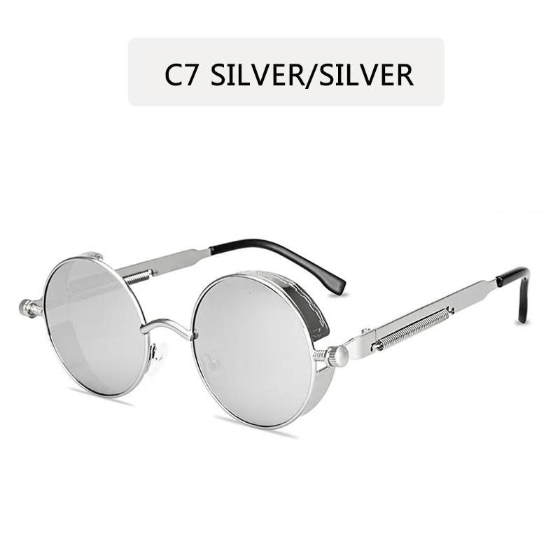 Classic Gothic Steampunk Sunglasses Sun Glasses Men Women Brand Designer Vintage Round Eyeglasses Fashion Driving Goggle UV400