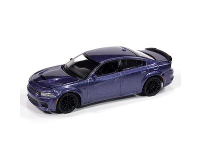 Autoworld Dodge Charger Swinger Scar Pack 2023 Plum Crazy Charger Swinger Plum Crazy Diecast Model Car 1/64 R/T [Used]
