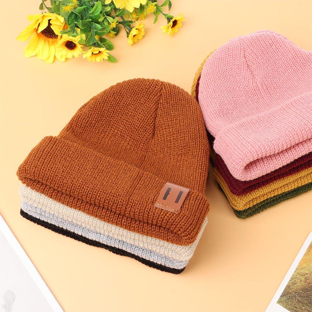 Winter Parenting Adult Knitted Hat Baby Cap Kids Beanie Winter Hat