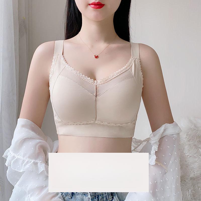 

Женское тонкое бюстье с полной чашкой, регулируемое, с собирающим и формирующим грудь аксессуаром, против провисания, большого размера 5XL бежевый