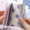 Kein Wiederholungs-Scrapbooking-Papier-Set Polka Dot DIY-Materialpapier Niedliche Memo-Notiz-Aufkleber Planer