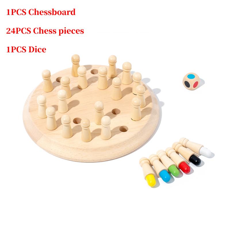 

Деревянная настольная игра Мемори Шахматы Взаимодействие родитель-ребенок Тренировка мышления Подарок